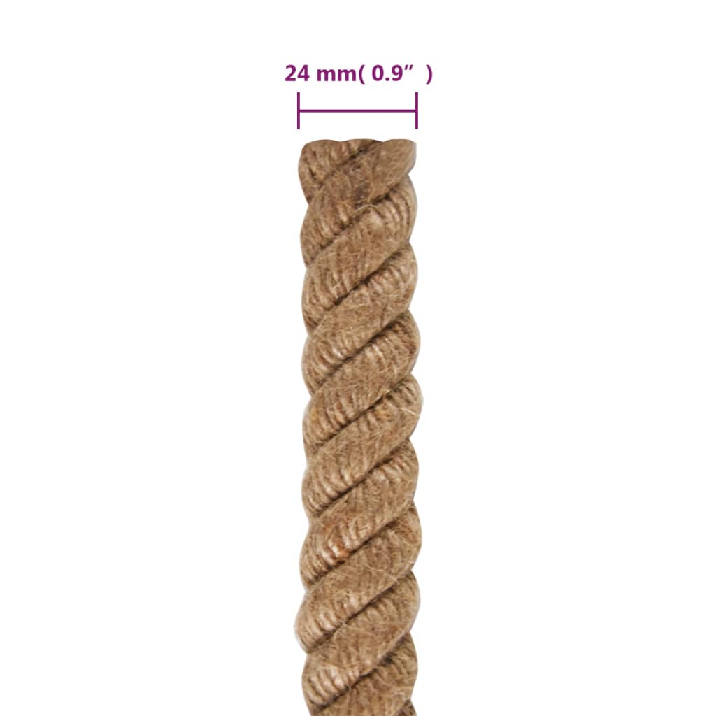 Jute Rope 1 mm Natural 100% Tossa jute