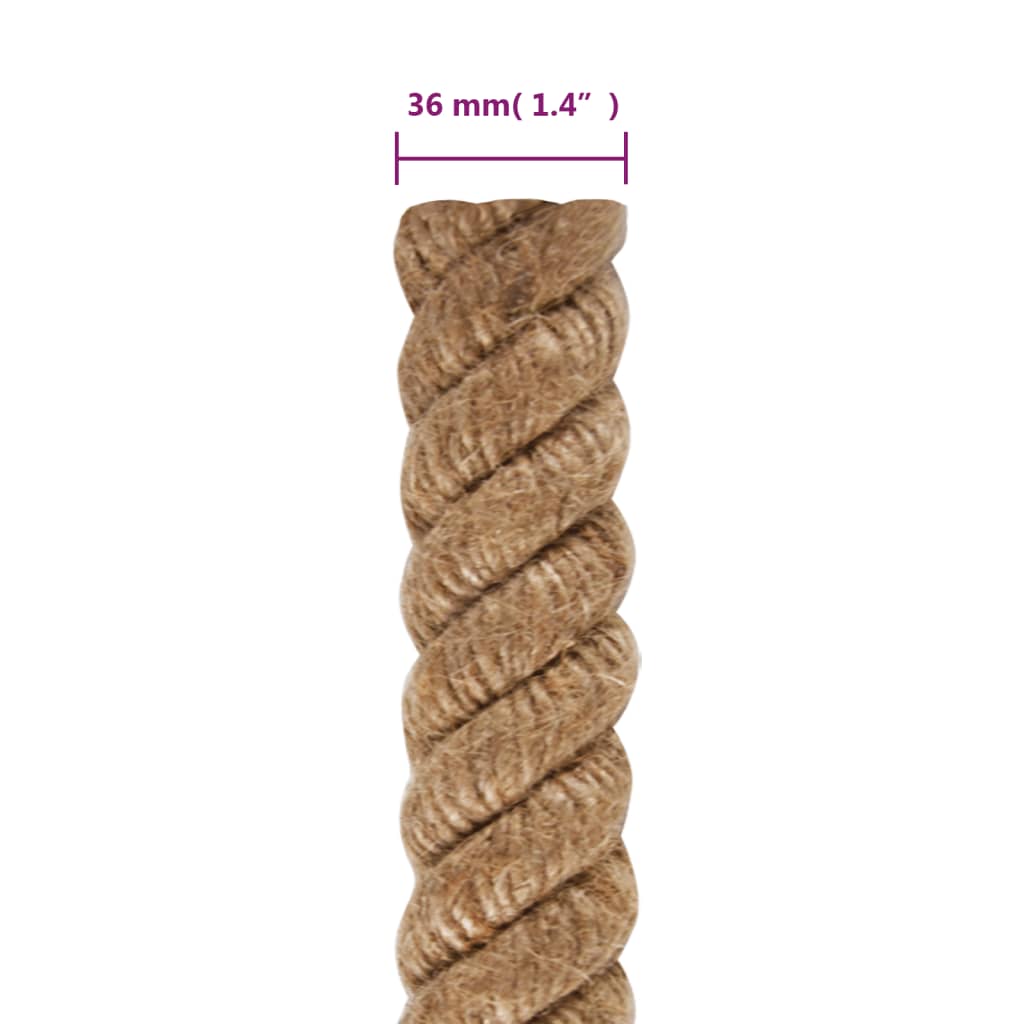 Jute Rope 1 mm Natural 100% Tossa jute