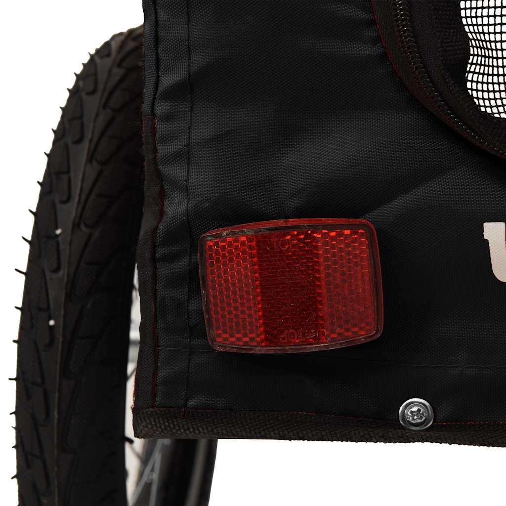 Pet Bike Trailer | Black | Oxford fabric, Iron, PVC | For Small Dogs