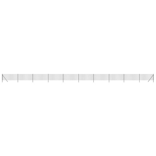 Wire Mesh Fence Anthracite 0.8x25 m Galvanised Steel