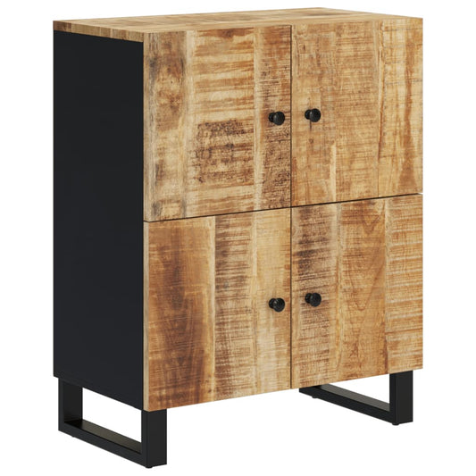 Sideboard with 4 Doors 60x33x75 cm Solid Wood Mango