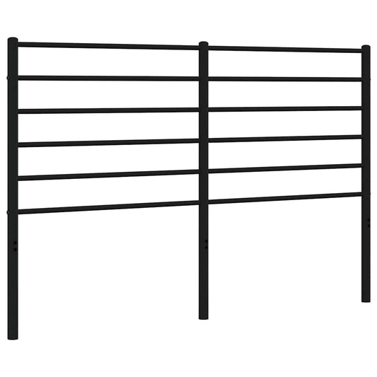 Metal Replace Headboard Black 135 cm