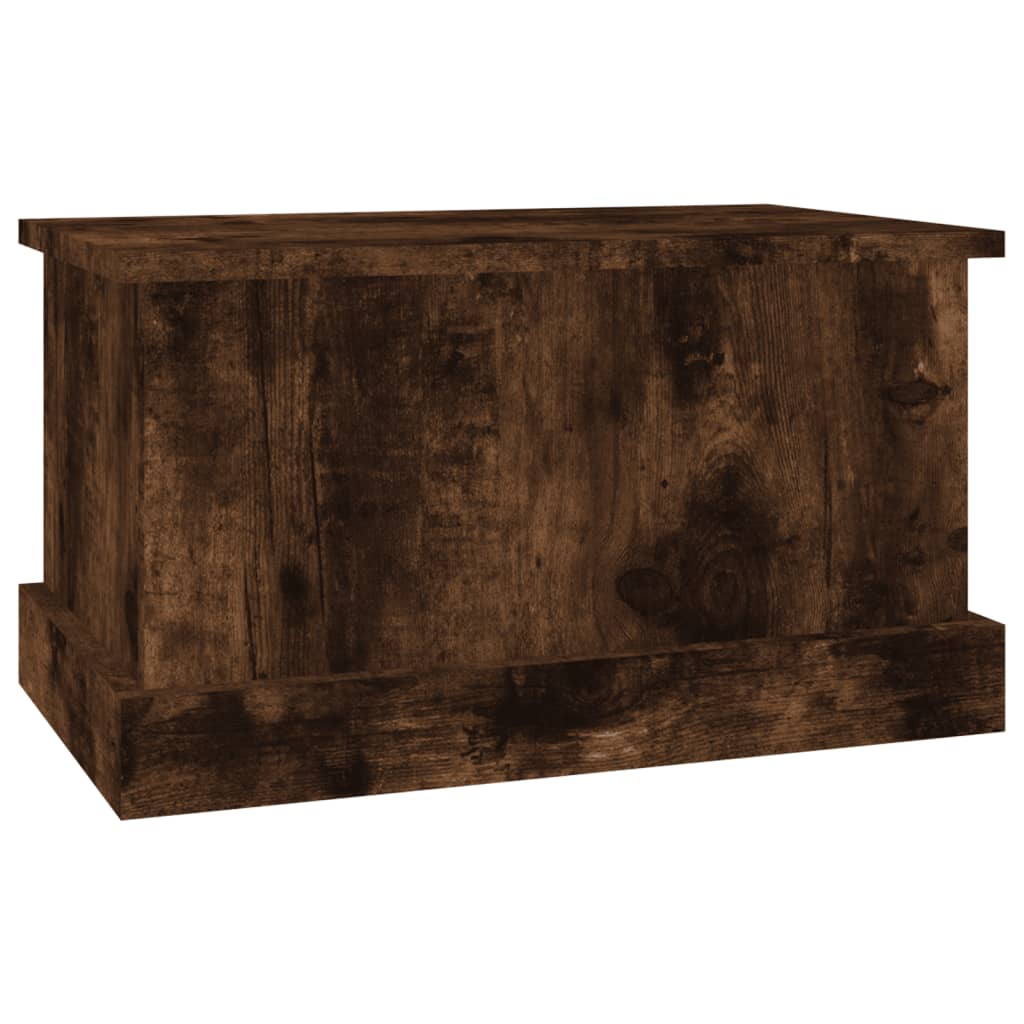 Storage Box Smoked Oak 50x30x28 cm Engineered Wood