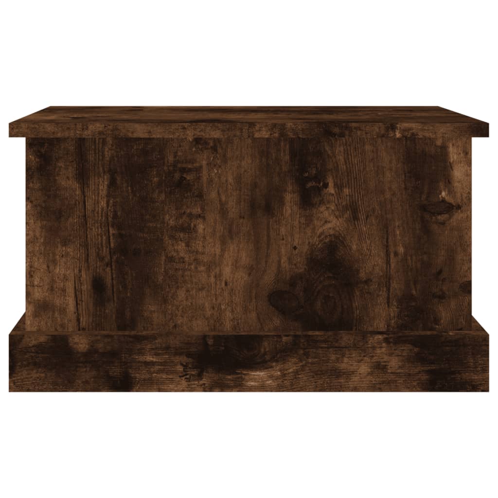 Storage Box Smoked Oak 50x30x28 cm Engineered Wood