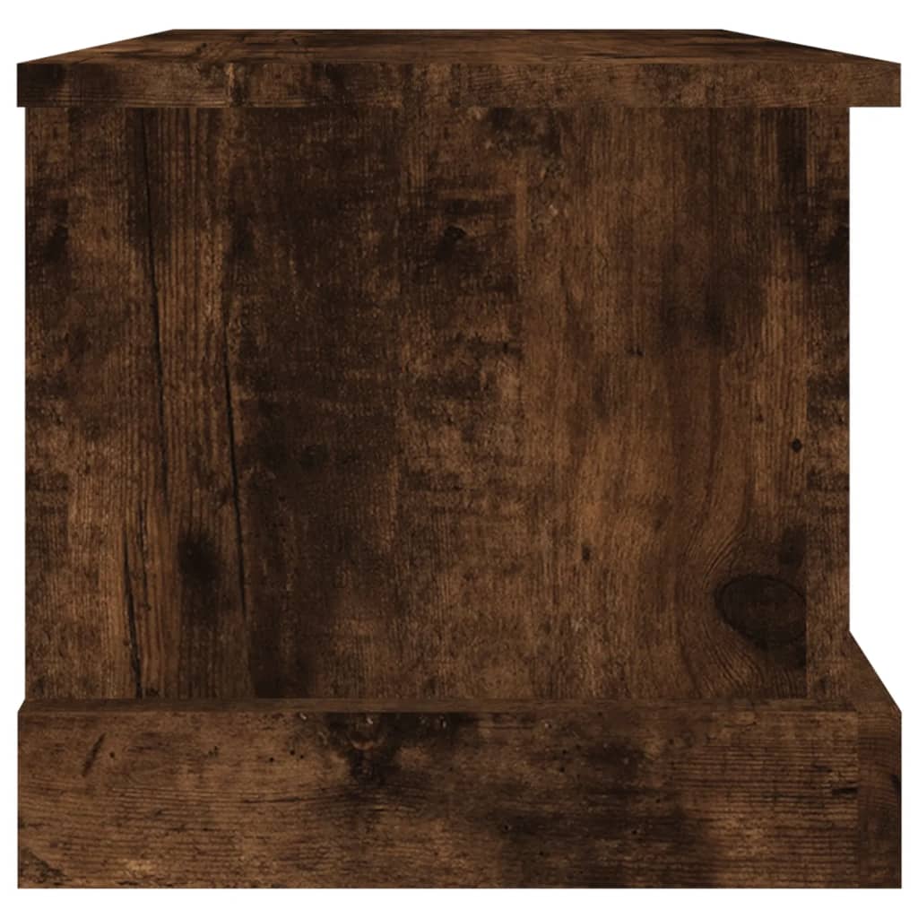 Storage Box Smoked Oak 50x30x28 cm Engineered Wood