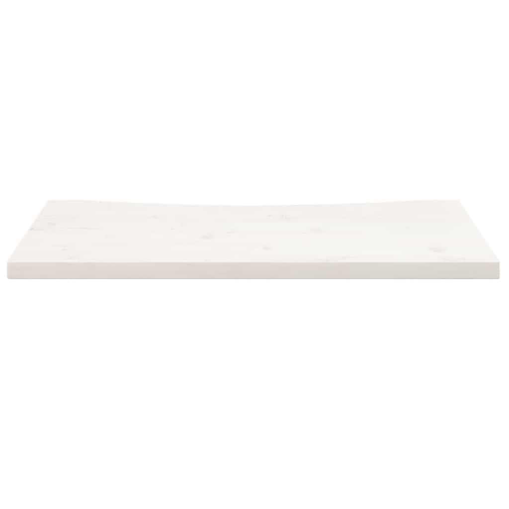 Desk Top White 80x40x2.5 cm Solid Wood Pine