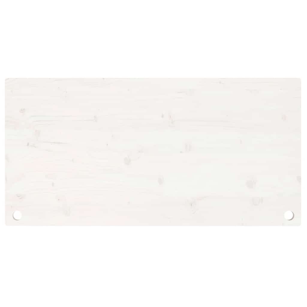Desk Top White 110x55x2.5 cm Solid Wood Pine