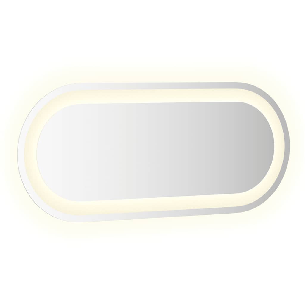 LED Bathroom Mirror Transparent Glass 27.6 x 11.8 in