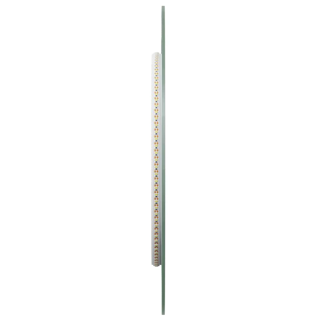 LED Bathroom Mirror Transparent Glass 35.4 x 15.7 in
