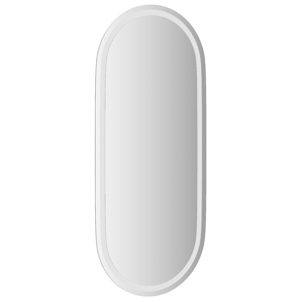 LED Bathroom Mirror Transparent Glass 39.4 x 17.7 in