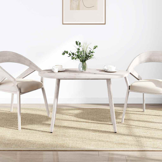 Table Top White 90x45x2.5 cm Solid Wood Pine Oval