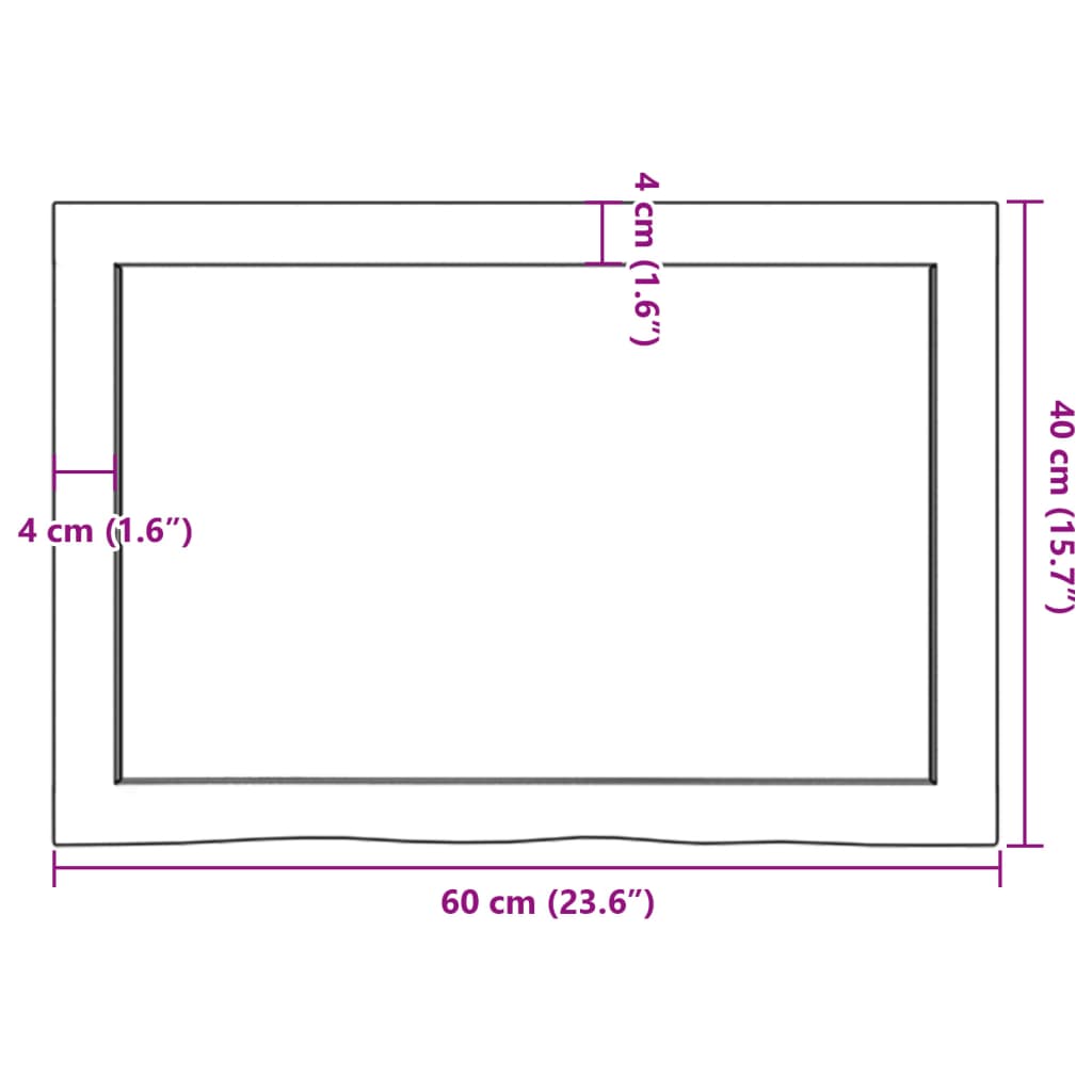 Wall Shelf 60x40x(2-6) cm Untreated Solid Wood Oak