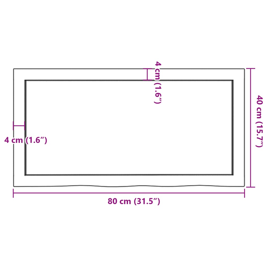 Wall Shelf 80x40x(2-6) cm Untreated Solid Wood Oak
