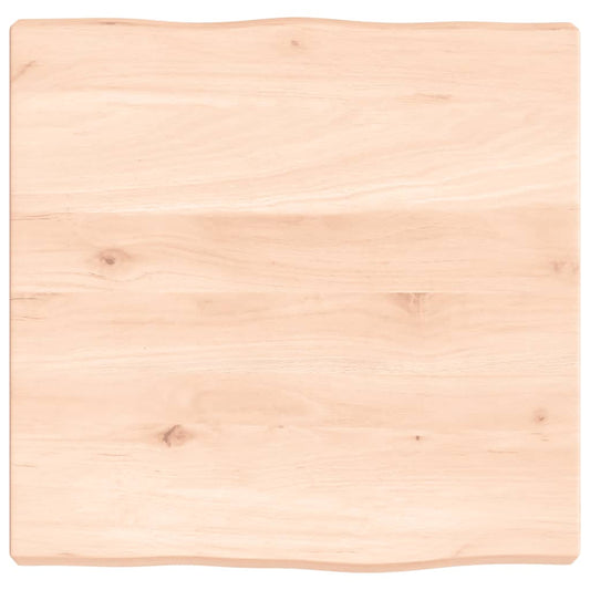 Table Top 40x40x(2-4) cm Untreated Solid Wood Live Edge