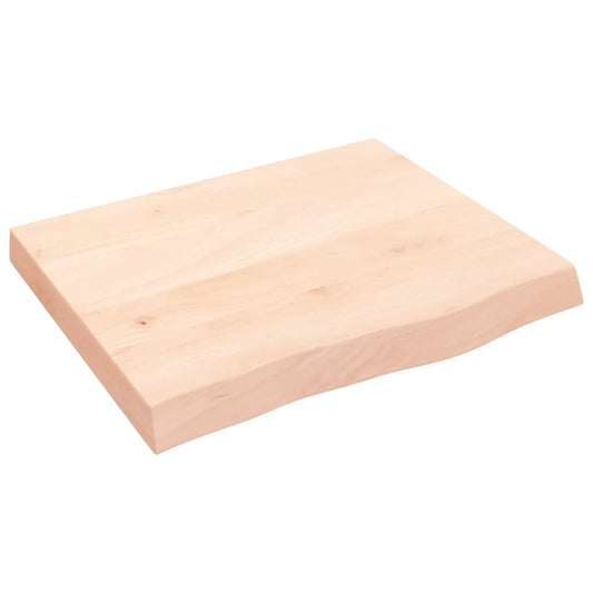 Bathroom Countertop 60x50x(2-6) cm Untreated Solid Wood