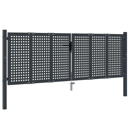Garden Gate Anthracite 300x100 cm Steel