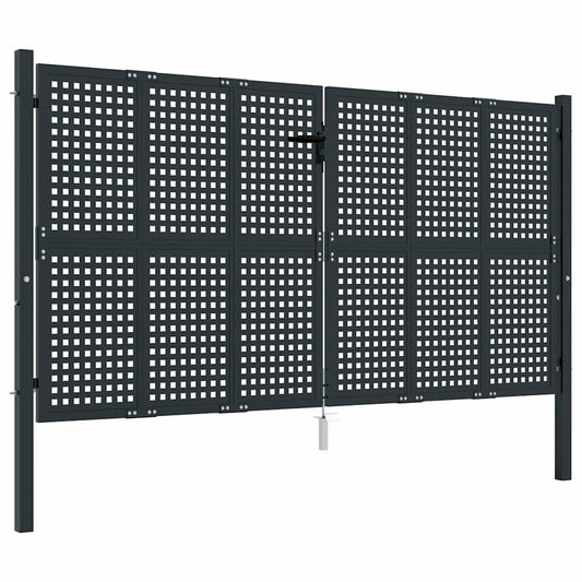 Garden Gate Anthracite 300x150 cm Steel