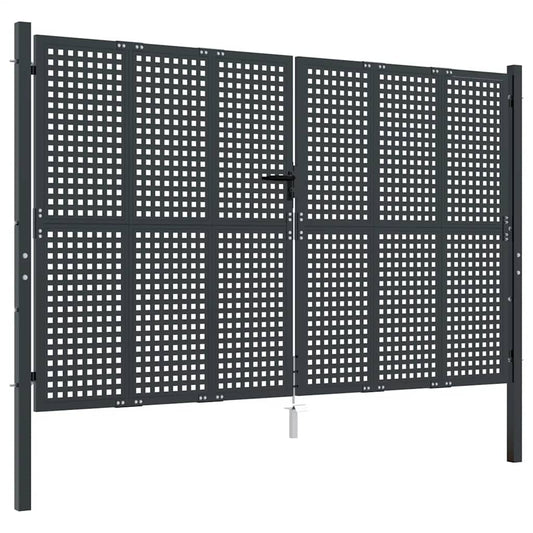 Garden Gate Anthracite 300x200 cm Steel