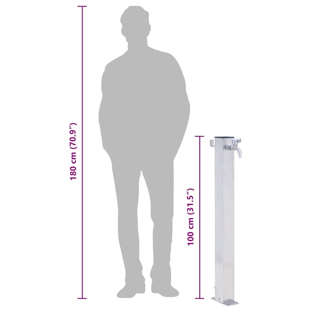 Water Column | Stainless steel | Large | Durable | Garden Water Column
