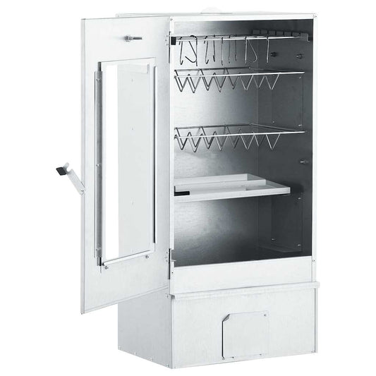 BBQ Oven Smoker with Table Galvanised Steel