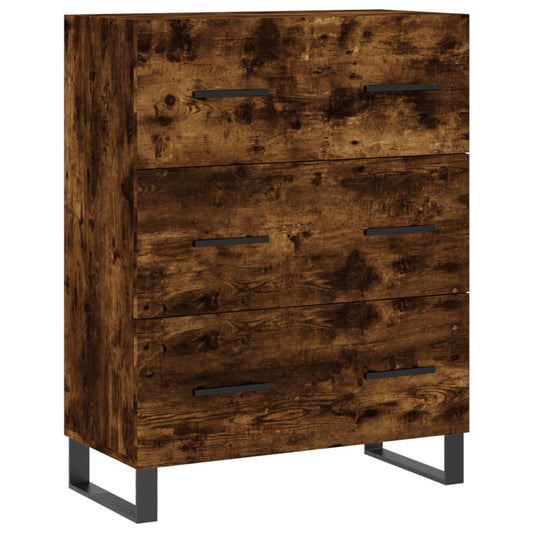 Sideboard Smoked Oak 69,5x34x90 cm Engineered Wood