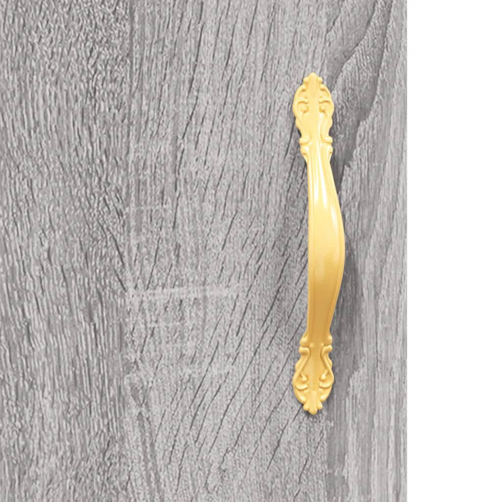 Sideboard Grey Sonoma 69.5x34x90 cm Engineered Wood