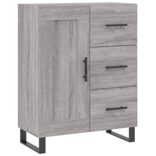 Sideboard Grey Sonoma 69,5x34x90 cm Engineered Wood