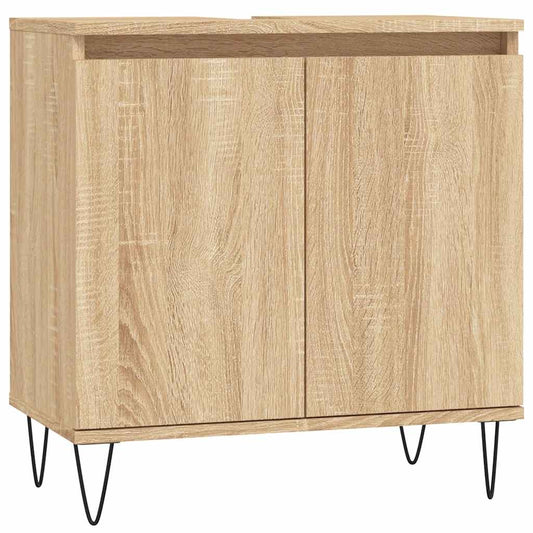 Bathroom Cabinet Sonoma Oak 58x33x60 cm Engineered Wood
