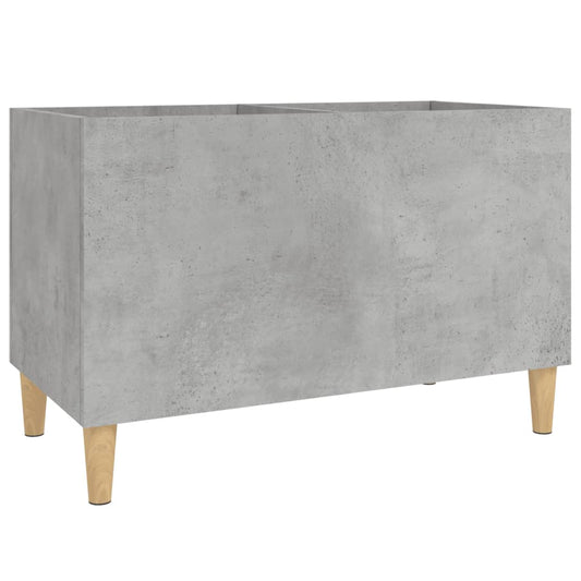 Record Cabinet Concrete Grey 74.5x38x48 cm Engineered Wood