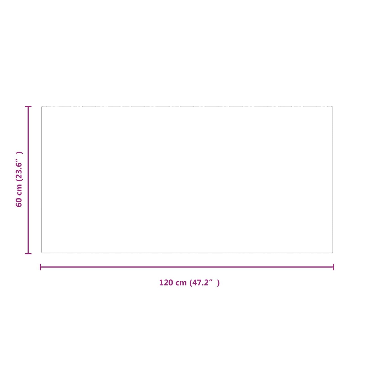 Fireplace Glass Plate Transparent 120 x 60 cm Glass
