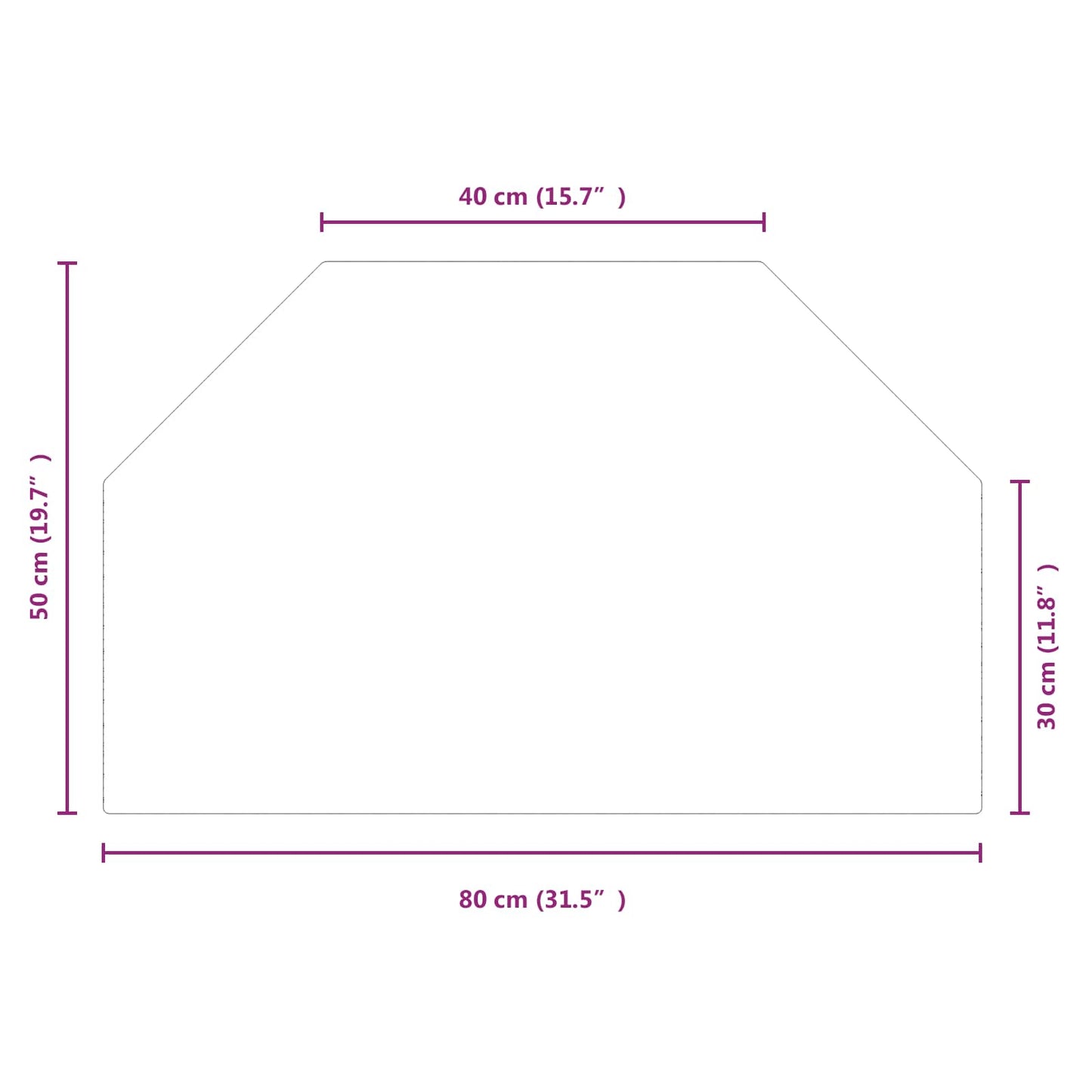 Fireplace Glass Plate Transparent 80 x 50 cm Glass