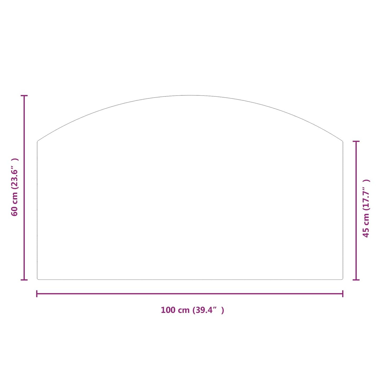 Fireplace Glass Plate Transparent 100 x 60 cm Glass