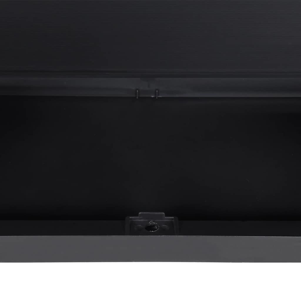 vidaXL Outdoor Storage Cabinet Gray and Black 100% Polypropylene Large