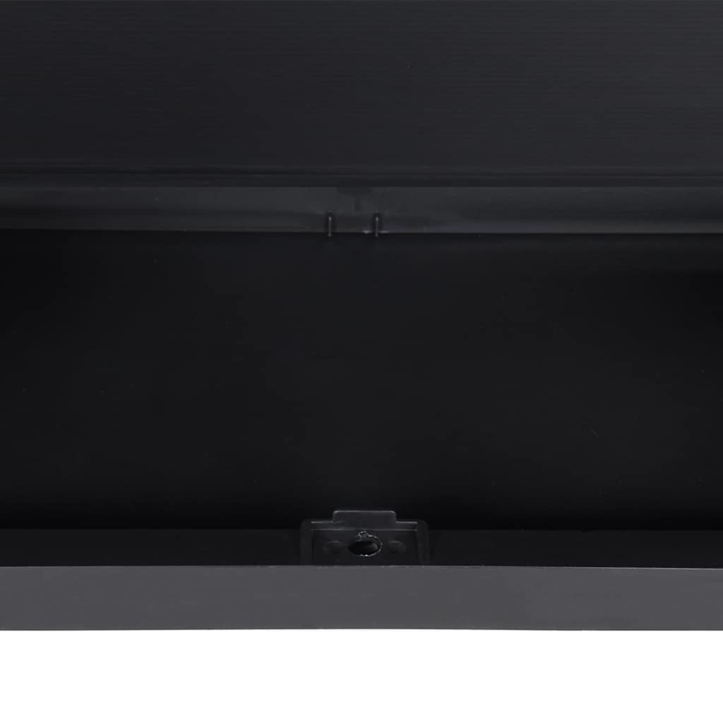 Outdoor Storage Cabinet Black 38.2"x14.6"x65" PP