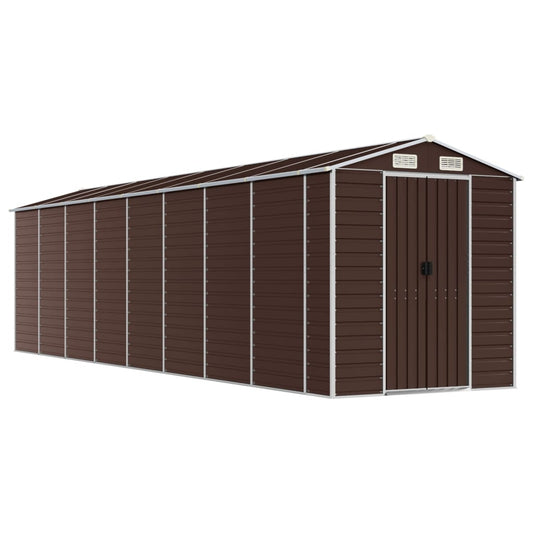 Garden Shed | Brown | Galvanised Steel | Large | Durable | Garden Shed