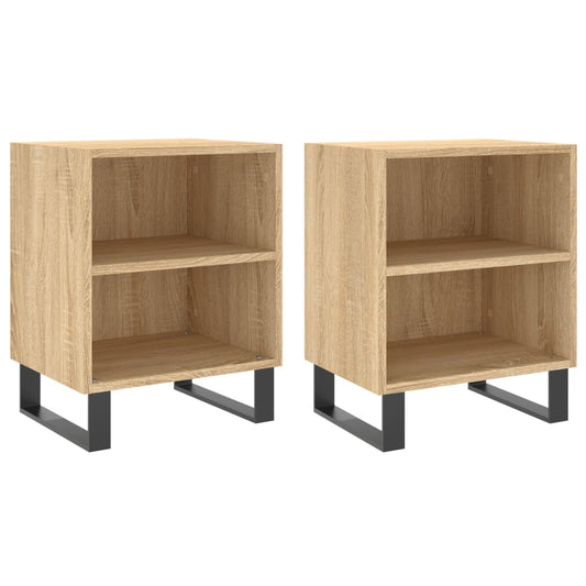Bedside Cabinets 2 pcs Sonoma Oak 40x30x50 cm Engineered Wood