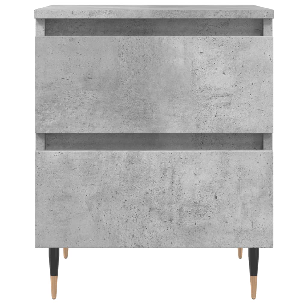 Bedside Cabinet Concrete Grey 40x35x50 cm Engineered Wood