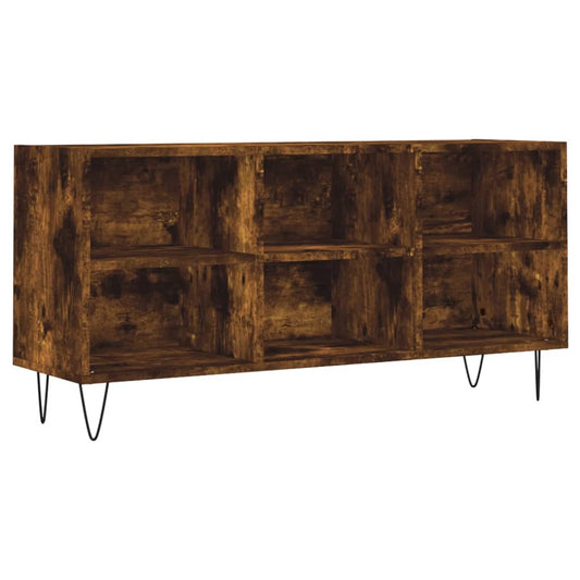 TV Cabinet Smoked Oak 103.5x30x50 cm Engineered Wood