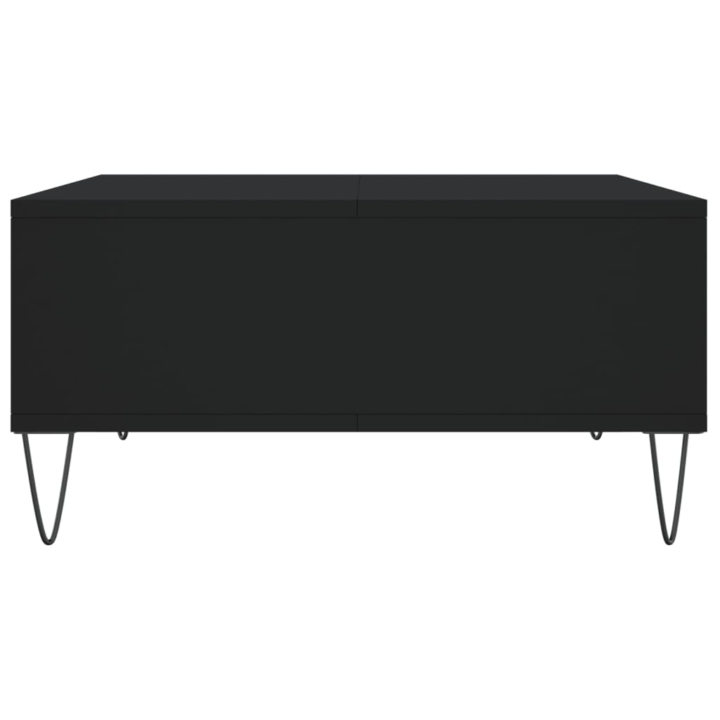 Coffee Table Black 60x60x30 cm Engineered Wood