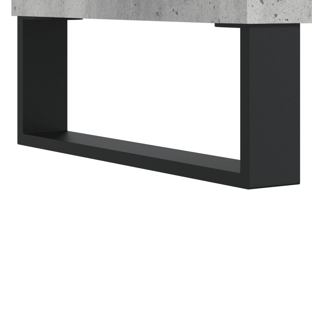 Bedside Cabinet Concrete Grey 40x35x47.5 cm Engineered Wood