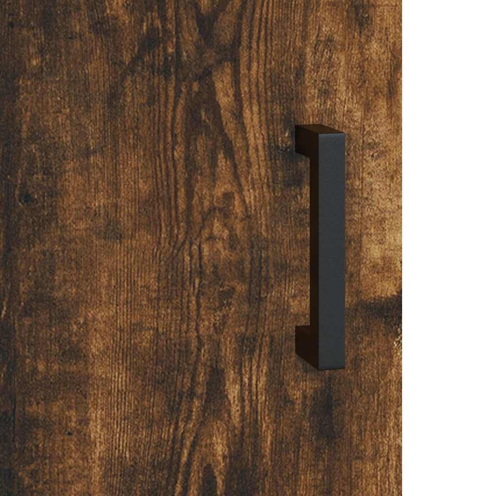 Bedside Cabinets 2 pcs Smoked Oak 40x40x50 cm Engineered Wood