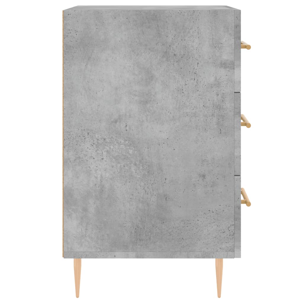 Bedside Cabinet Concrete Grey 40x40x66 cm Engineered Wood