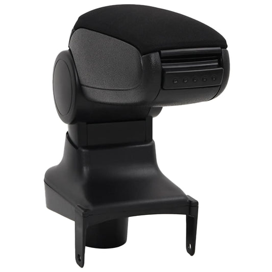 Car Armrest for RENAULT CLIO LHD MK4 (2013) Black 15x35x(30-47) cm ABS