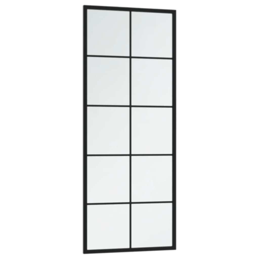 Wall Mirrors 2 pcs Black 39.4"x15.7" Metal