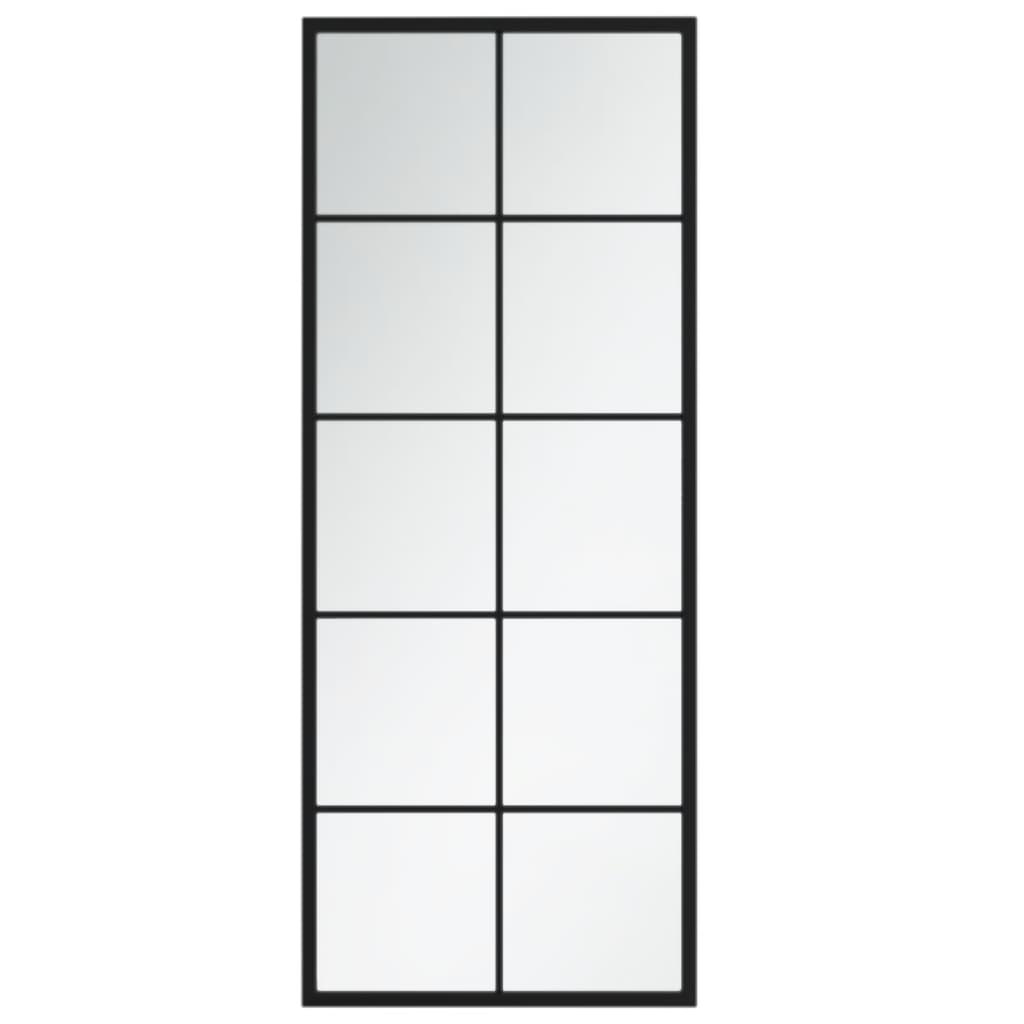 Wall Mirrors 2 pcs Black 39.4"x15.7" Metal