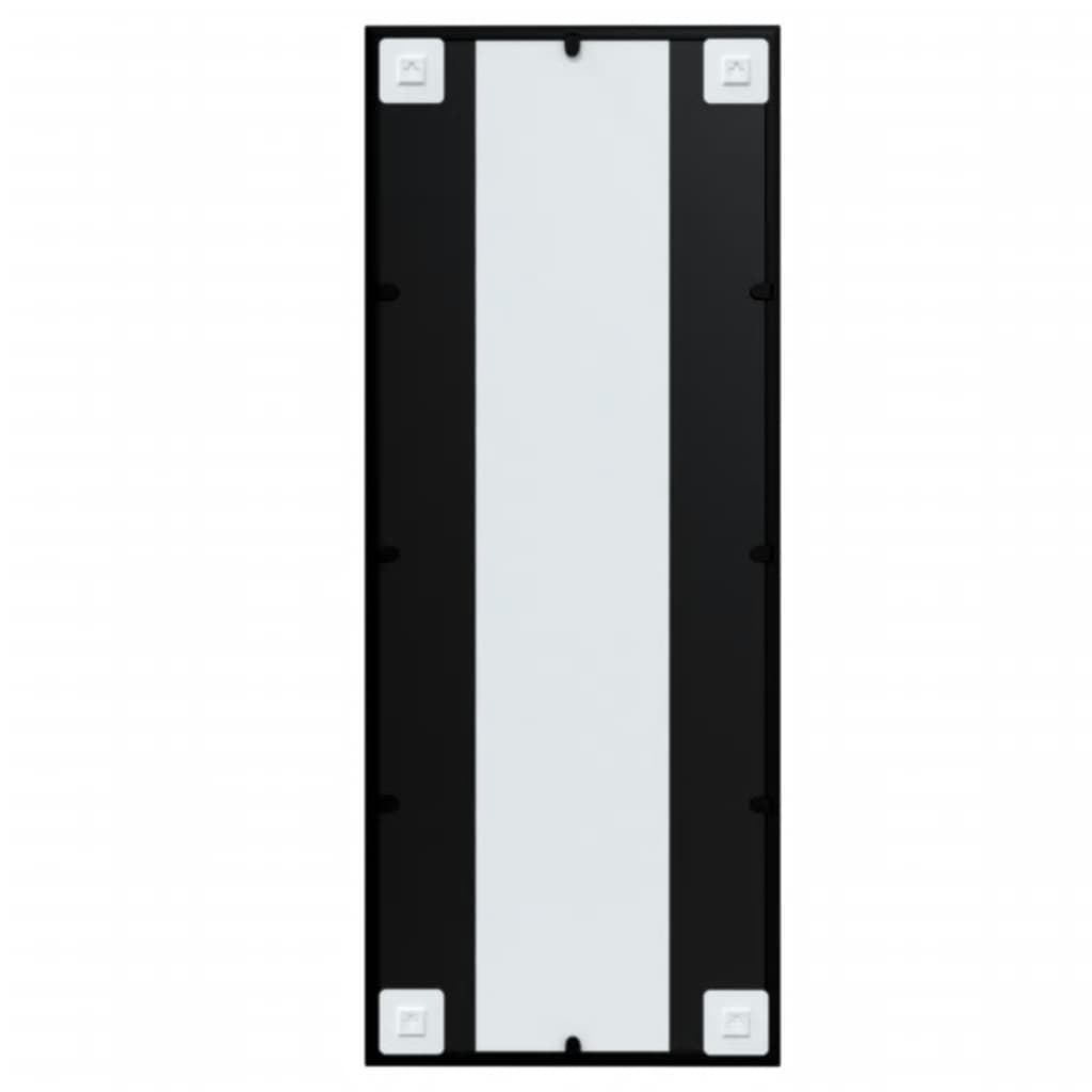 Wall Mirrors 2 pcs Black 39.4"x15.7" Metal