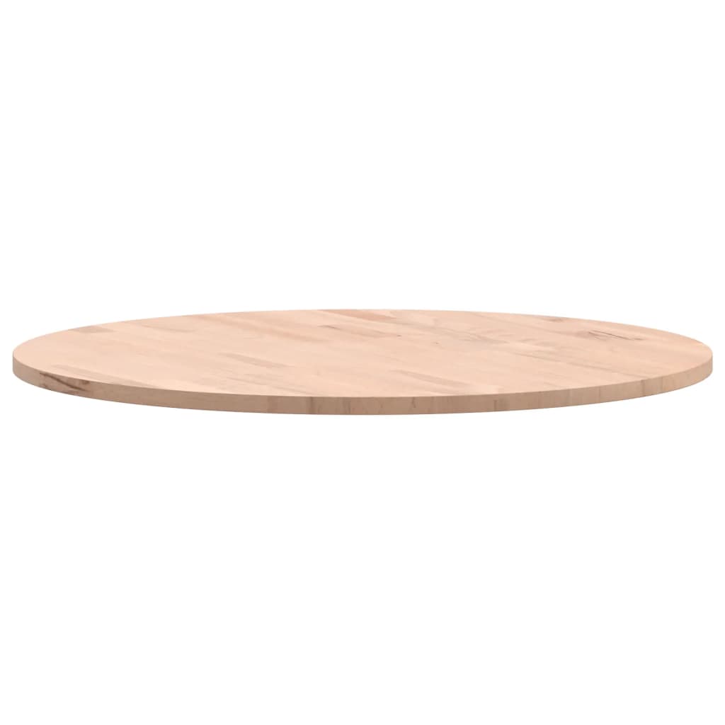 Table Top Ø60x1.5 cm Round Solid Wood Beech