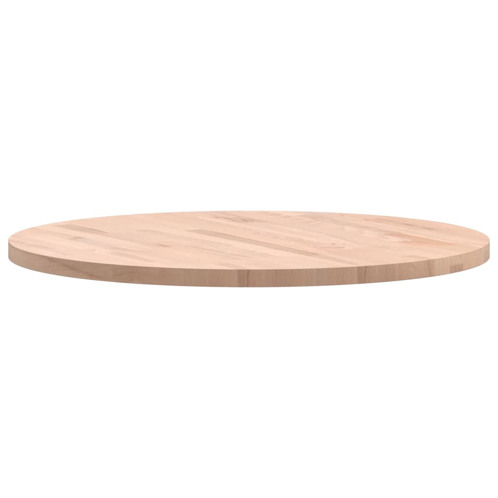 Table Top Ø70x2.5 cm Round Solid Wood Beech