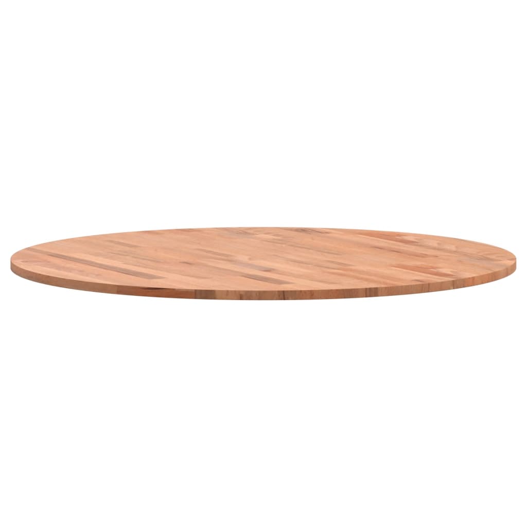 Table Top Ø80x1.5 cm Round Solid Wood Beech