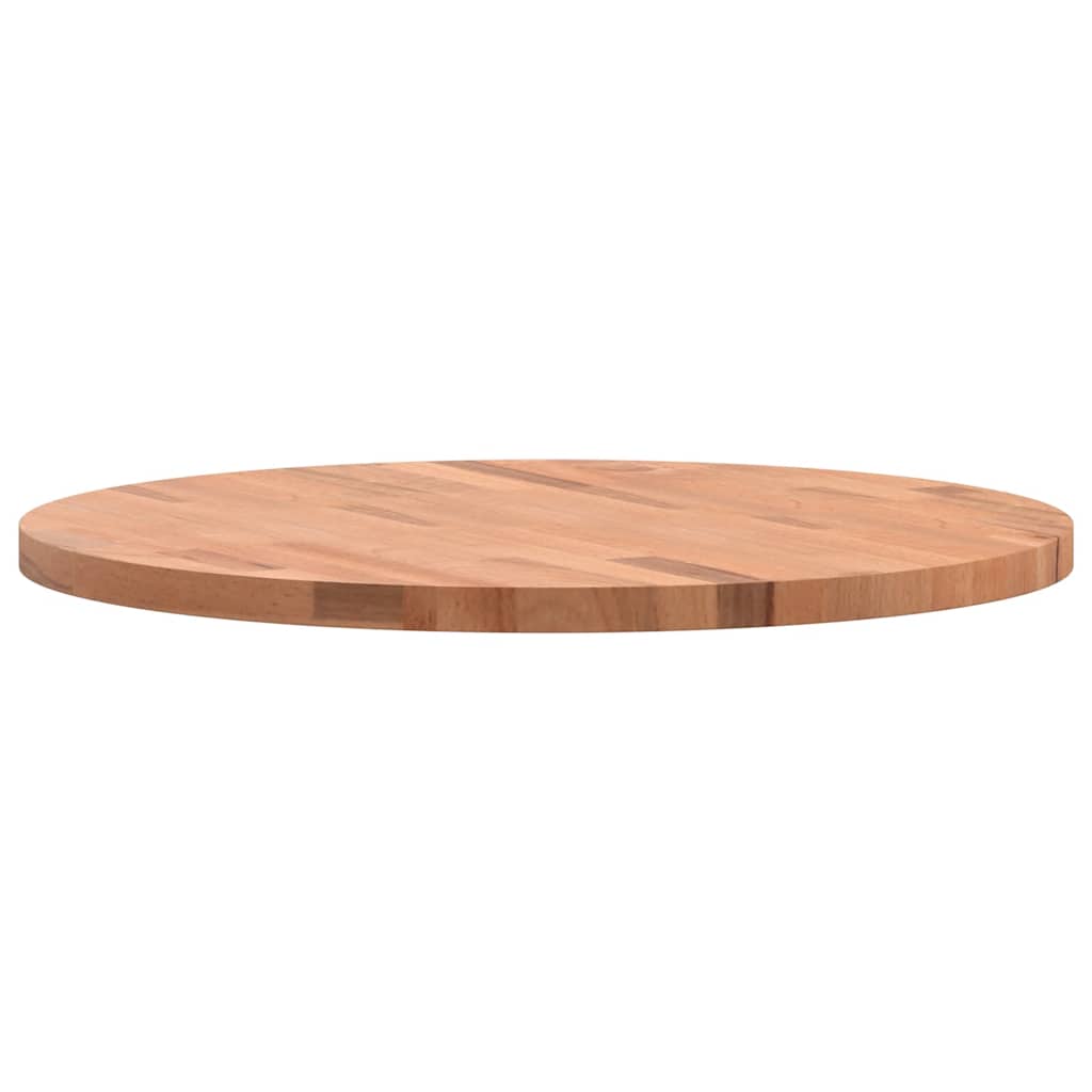 Table Top Ø60x2.5 cm Round Solid Wood Beech